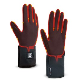 MOUNT TEC Heated Glove Liners for Men Women,Light Weight Winter Warm Glove Liners for Arthritis Hand Riding Skiing Snowboarding Hiking,Winter Must Have Thermal Heated Gloves (Black, S)