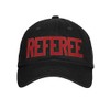 Classic Referee Hat Premium Cotton Low Profile Unstructured Adjustable Strapback