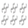 Chain Link Fence Panel Clamps - glrovazas 6Pcs Double Pipe
