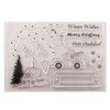 arriettycraft Merry Christmas Christmas Snowflakes Tree Winter Wonderland Clear Stamps