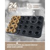 Bake Choice Mini Muffin Pan includes 200 Natural Cupcake Liners,