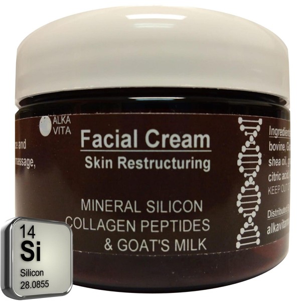 Anti Wrinkle Facial Cream Rejuvenating Silicon & Collagen Peptides By ALKAVITA