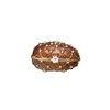 Creative Co-Op Amber Jeweled Egg Trinket Box, Amber