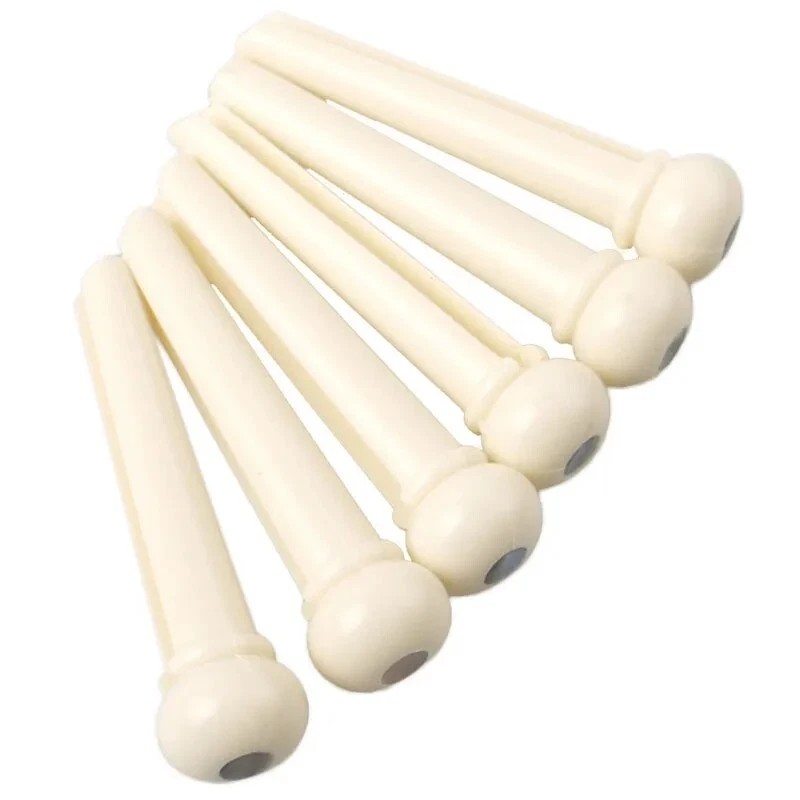 Unbranded Pack of 6 Acoustic Guitar Bridge Pins Plastic String