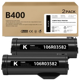 B400 / B405 Black Toner Cartridge 2/Packs Compatible Versalink B400 / B405 Toner Cartridge 106R03582 Replacement for Xerox VersaLink B400 B400DN B400N B405 B405N B405DN Printer Ink