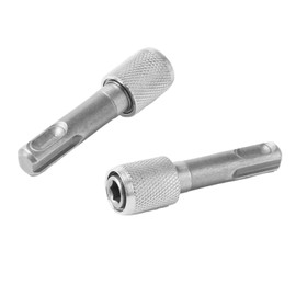 Pack of 2 SDS Plus Adapter, Silver Hex Shank Bit Holder, Sds Plus Adapter, Bit Holder, SDS Adapter for Normal Drill Chuck for Earth Drill, Home Decoration Projects, Industrial Applications Drill