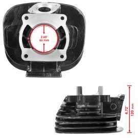 Caltric Cylinder Piston Ring Gasket for Yamaha 2XJ-11311-02-00 2XJ-11311-01-00 Bore 66mm