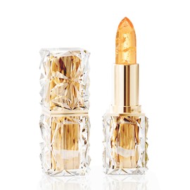 Transferproof Color Changing Lipstick,Gold Crystal Lipstick Color Changing Long Lasting,Vitamin E Nourishing For Cracked & Dry Lips (02)