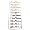 Gold Script Merry Christmas Stickers