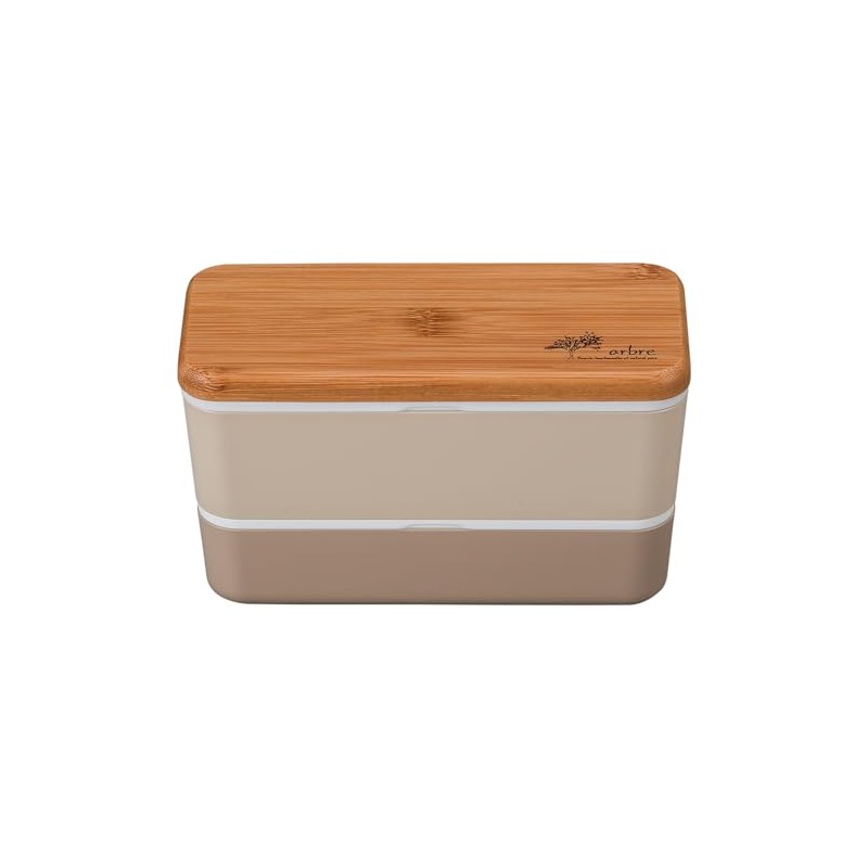 Masakazu ARBRE Bamboo Rectangular Nest Lunch Beige, Size: Approx. W
