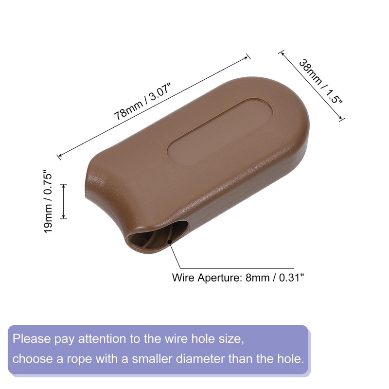 uxcell 4Pcs Blind Cord Weight, 78mm Curtain Blinds Handles Plastic