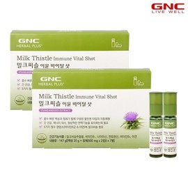 GNC Milk Thistle Immune Vital Shot 7-Count x 2 (14-Day Supply) / 지앤씨 GNC 밀크씨슬 이뮨 바이탈 샷 7입 x 2개(총 14일분)
