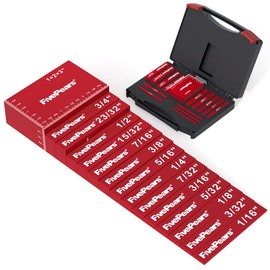 FivePears 15 PCS Gauge Setup Blocks Woodworking Set, Aluminum Precision Measuring Setup Bars for Table Saw Alignment Gauge, Laser Engraved Size Markings Gauge Set Up Blocks for Router Bit Height Gauge