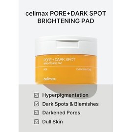 CELIMAX Almohadillas Exfoliantes Brightening para Poros y Manchas Oscuras con Ácido Hialurónico