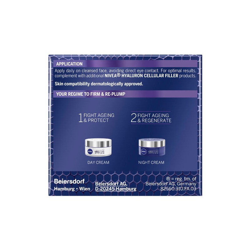 Nivea Hyaluron Cellular Filler Night Cream SPF15 50mL