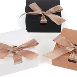 Mini square gift box return gift soap flower box accessories white 5ea