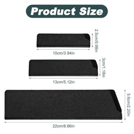 3PCS 4/5/8 Inch Chef Knife Sheath Universal Knife Edge Guard Set, Non-bpa Kitchen Knife Guards, Waterproof Abrasion Resistant Felt Lined Knives Cover Sleeves Knife Protectors, Gentle on Your Blades