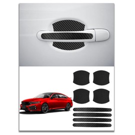 Honda New Civic Hatchback (CIVIC) FL1 FL Series/Honda Civic Type R FL5 6th Generation/Honda Jade FR4 Series FR5 Series Car Door Handle Protection Cover Black