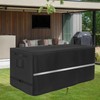 Deck Box Cover Heavy Duty Waterproof Deck Box with Handle,