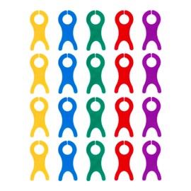 20 Pcs Large Yarn Bobbins - Plastic Thread Winding Boards for Knitting & Sewing - Wool Yarn Spools, Crochet Weave Winders, Sewing Machine Thread Holders (Multicolor)
