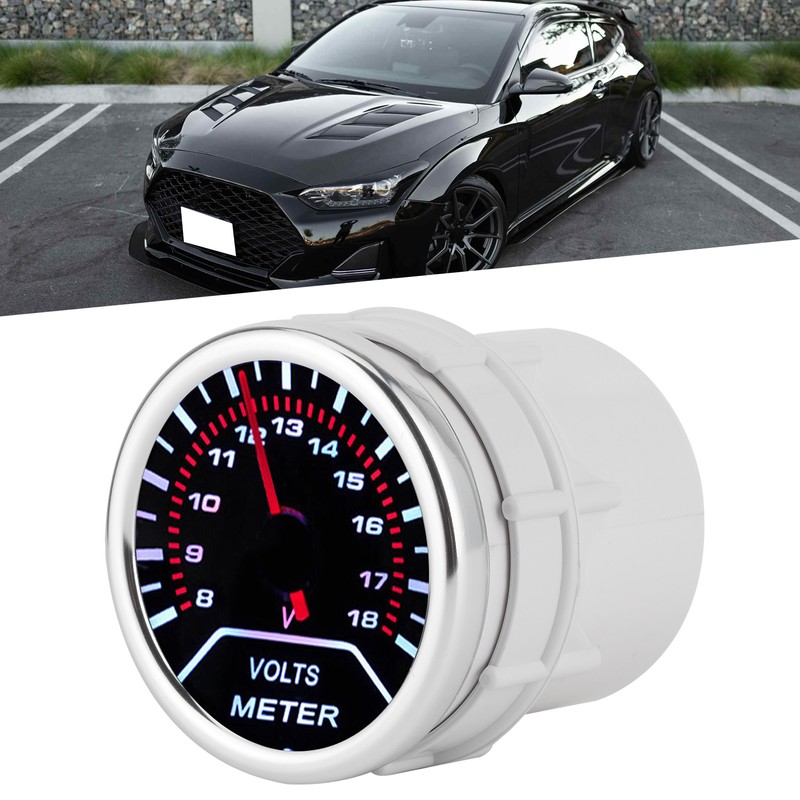 Universal Volts Meter Pointer Voltmeter Voltage Gauge 52mm Automobile Instrument