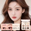 Wirwody Eyeshadow Palette, 9 Colors, Rose Pink x Brown, Matte