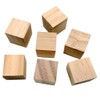 Generic DIY Craft 40 Pieces Wooden Cubes Rustic Decorative Square