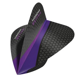 Harrows Retina | Premium Extra Strong 100 Micron Dart Flights in Kite Shape, 5 Sets of 3 Flights, 15 Flights In Total, Purple