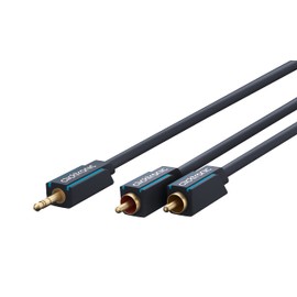 Clicktronic Casual MP3 Adaptor cable (3.5 mm stereo jack / 2x RCA jack) 1 m