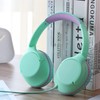 POWMEE Auriculares para niños, Adolescentes, Escuela con Volumen Limitado de