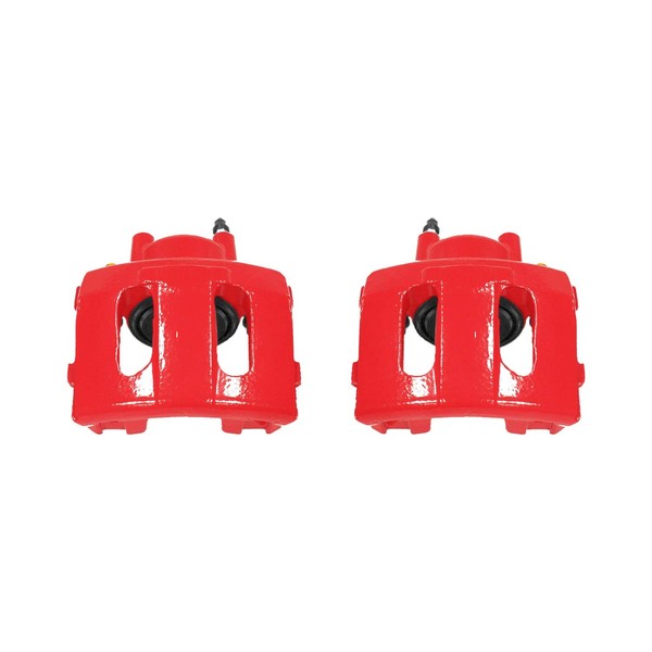 Power Stop Front S4339 Pair of High-Temp Red Powder Coated Calipers [Application Specific]