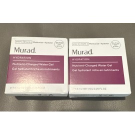 Lot of 2 MURAD Nutrient Charged Water Gel Age Reform Hydration  .25 oz each