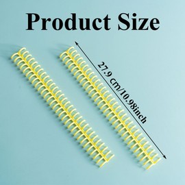 10 Pcs Plastic Binding Combs 30 Hole Click Binding Ring Mixed Colors Spiral Book Binder Binding Machine for Teacher Student Document Notebook File Making