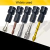 2PCS 1/2 inch Square Drive to 1/4 inch Hex Female