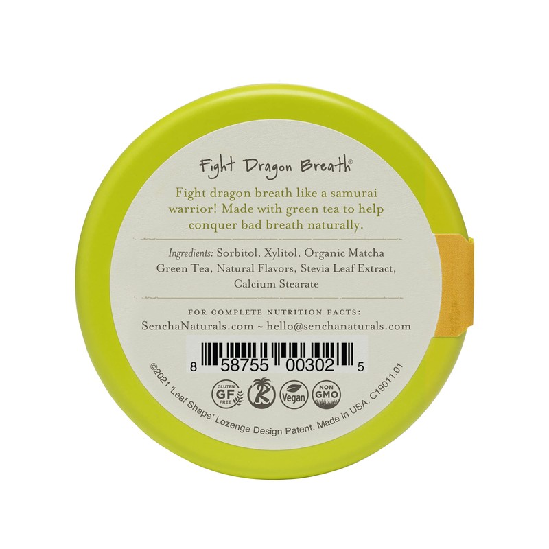 SEN CHA Naturals Green Tea Mints, Tropical Mango, 1.2 oz