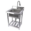OE Quality 23.6”Inch Free Standing Single Bowl Kitchen Sink w/