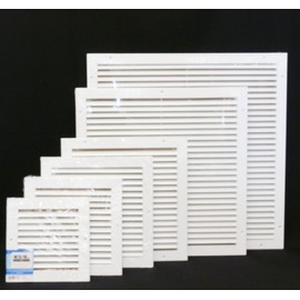 HVAC Premium 10'' X 10'' Aluminum Return Grille - Easy Air Flow - Linear Bar Grilles [Outer Dimensions: 11.875 X 11.875]