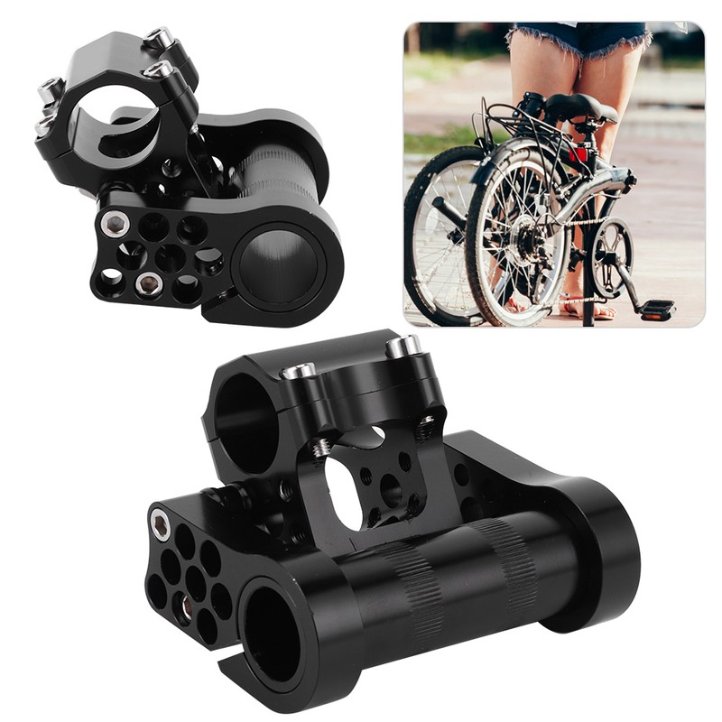 Folding Bike Adjustable Double Stem 25.4 CNC Aluminium Alloy Bicycle