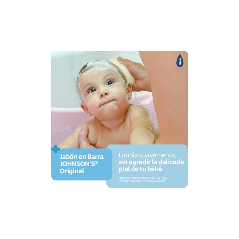 JOHNSONS Jabn en Barra para beb Original 75 gr 3-Pack
