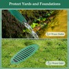 FLCODE 4 Inch Green Angled Slope Drainage Pipe,Drain Grate for