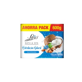 Jabón en barra Lirio Bath & Spa Coco 150g 4 Piezas