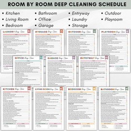 Adhd Cleaning Planner,Cleaning Plan Schedule,Cleaning List Checklist Schedule,Cleaning and Organizing Planner, Daily Weekly Monthly Checklist for Home, DIY Home Cleaning Plan Bookr