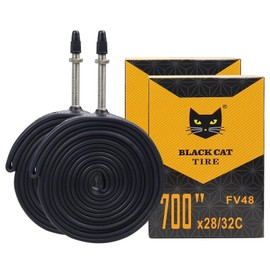 2 Pieces 700 x 23C/25C 700 x 28C/32C Bicycle Inner Tube, 48 mm FV Presta Valve, 700C Bicycle Inner Tube for Road Bike/City Bike (700 x 23C/25C 2 Pieces)