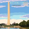 Washington, DC, Washington Monument Scene (Absorbent Ceramic Coaster, Single, Cork