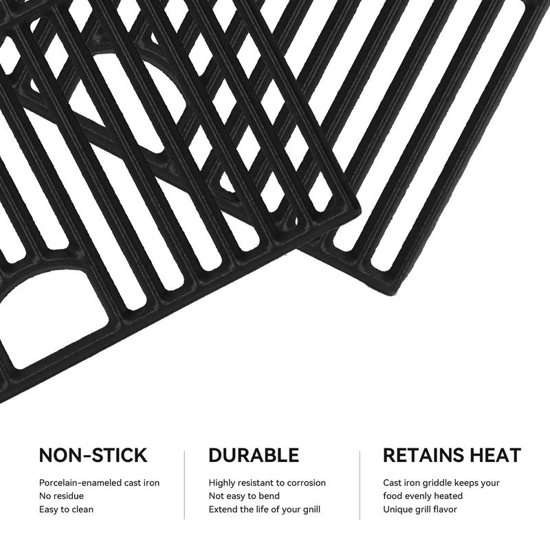 720-0896B Cast Iron Grill Grates for Homedepot Nexgrill 6 Burner
