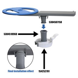5304507158 Dishwashers Spray Arm Assembly for Frigidaire Dishwashers Lower Wash Arm Assembly with Dishwasher Lower Spray Arm Support/Dishwasher Trap Drain Filter