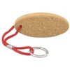 MIBANDERA Floating Keychain Natural Cork with Polyester Cord and Metal