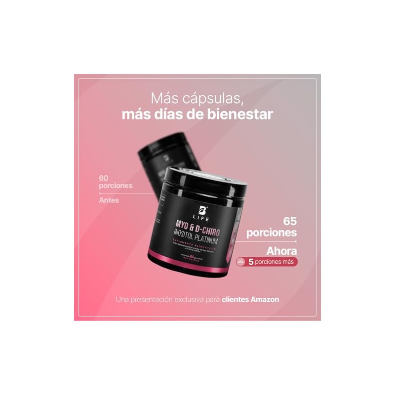 Life Myo Chiro Inositol Porciones Mezcla Platinum 266 Gramos