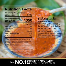 Muoi chu hai - Chu Hai Spicy Salt Dipping Sauce – Vietnamese Tay Ninh Chili Salt Paste – Gourmet Fruit & BBQ Dip (350gr, Medium Spicy)