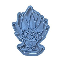 Cuticuter Goku Saiyan Dragon Ball Cookie Cutter, Blue (CGGOKUSAYAN)